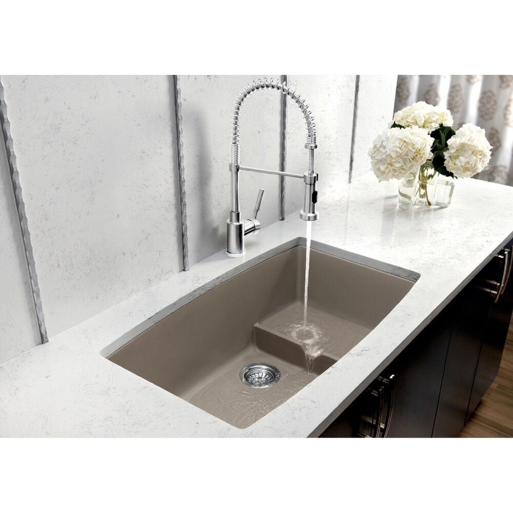 Blanco Performa 32&quot; Cascade Kitchen Sink with Colander in Truffle, , large