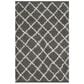 Safavieh Dallas Shag SGD258A-5 5"1" x 7"6" Dark Grey/Ivory Area Rug, , large