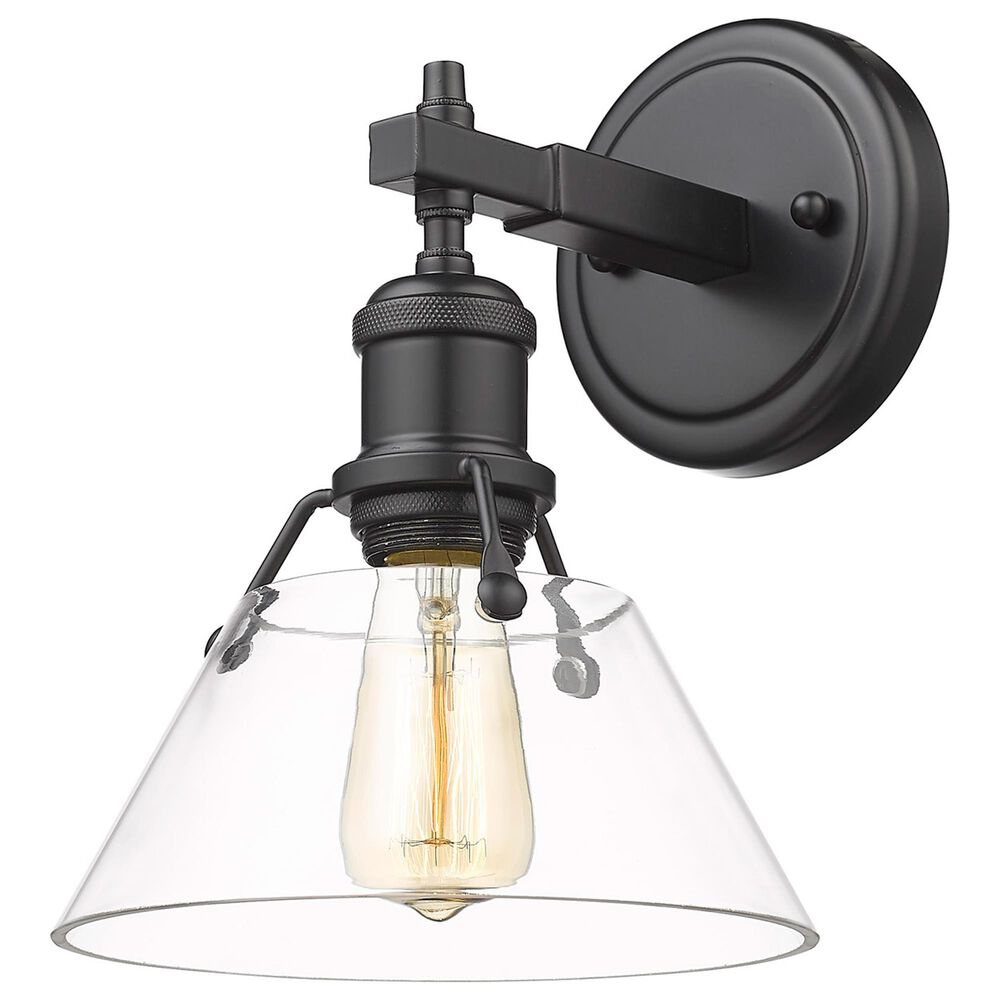 Golden Lighting Orwell 1-Light Bath Vanity in Matte Black, , large