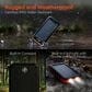 Hypercel 10000 mAh Solar Power Bank in Black and Orange, , large