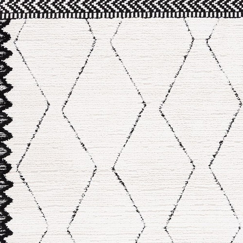 Safavieh Marrakesh MRK536 2&#39;2&quot; x 6&#39; Ivory and Anthracite Runner, , large