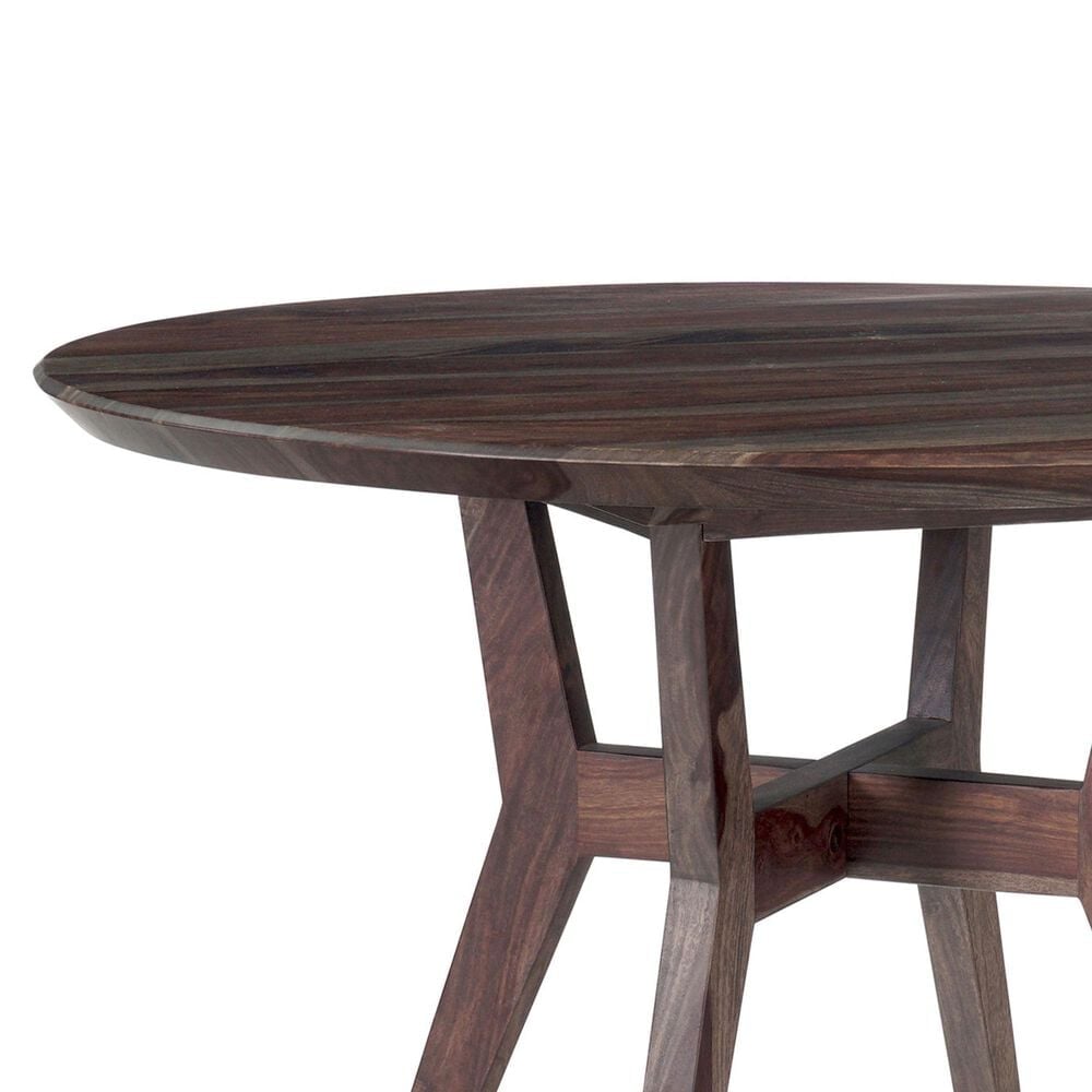 Porter Design Fall River Round Dining Table in Black Walnut - Table Only, , large
