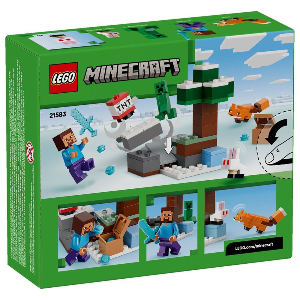 LEGO Minecraft Steve's Taiga Adventure Building Set, , large
