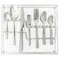 Gibson Overseas, Inc Prato 65-Piece Flatware Set with Wire Caddy in Silver, , large