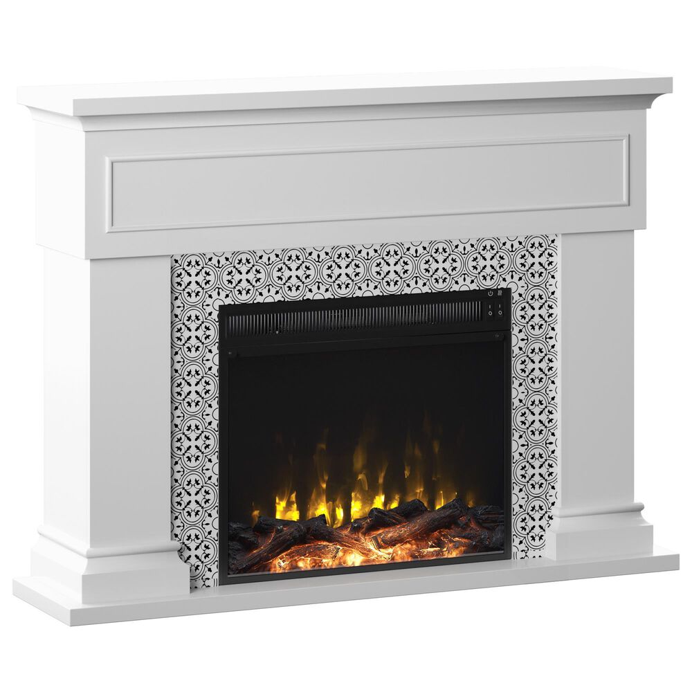 Classic Flame 47" Wall Fireplace with Reversible Surround in White, , large