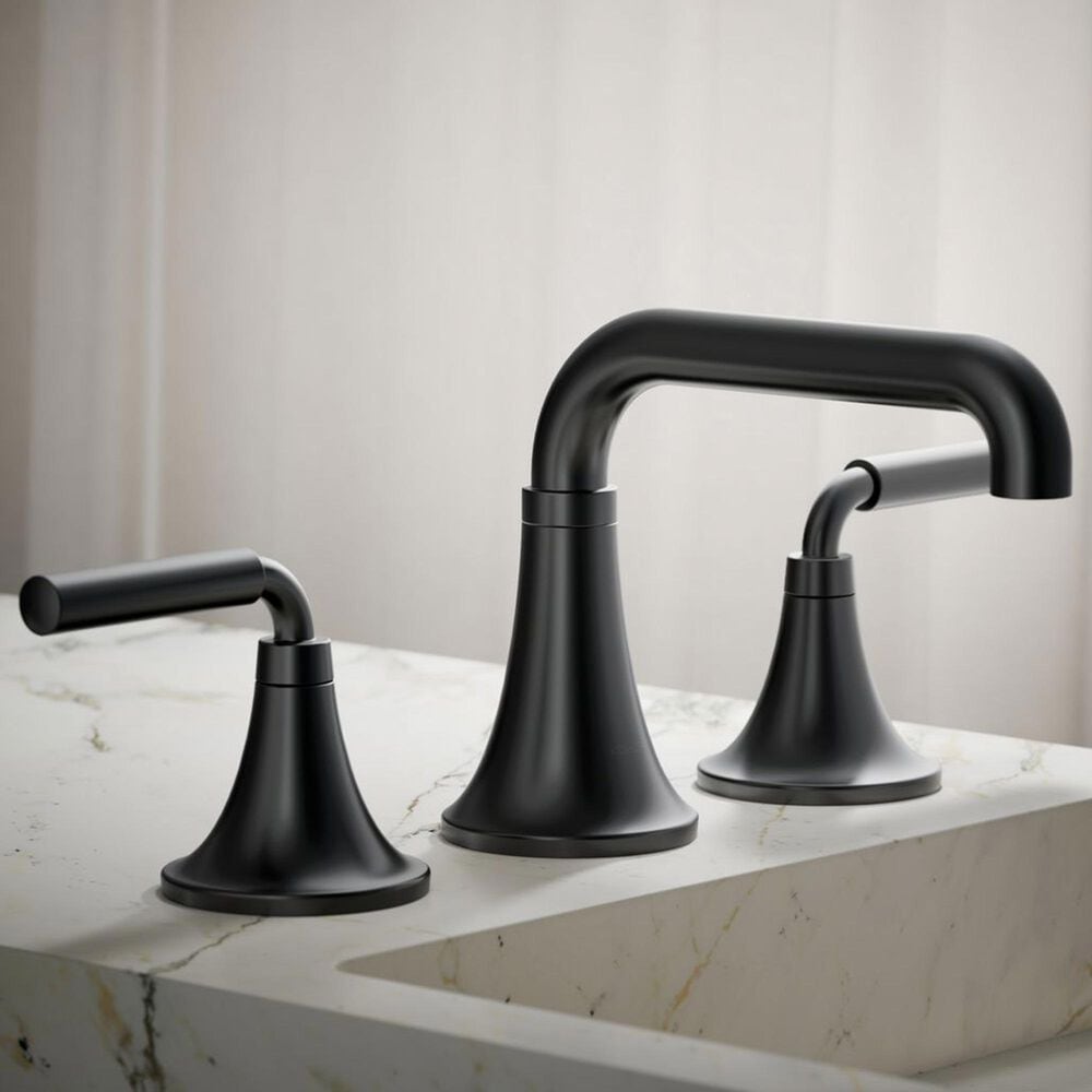 Kohler Tone Widespread Bathroom Sink Faucet in Matte Black, , large