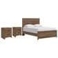 Ashley Broachmyn Queen Panel Bed with 2 Nightstands in Warm Auburn, , large