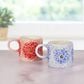 Lifetime Brands Jewelled Mosaic 15 Oz Flower Mug in Blue, , large