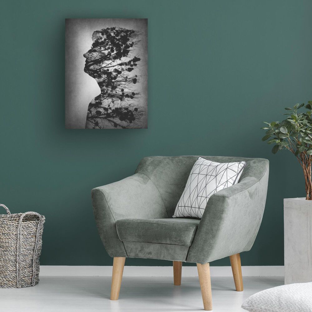 Timberlake Essence Of Life 32&quot; x 24&quot; Canvas Art in Grey/Black/White, , large