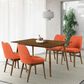 Blue River Westmont and Azalea 5-Piece Dining Set with Orange Cushion in Walnut, , large