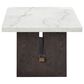 Ashley Burkhaus Coffee Table in White and Dark Brown, , large