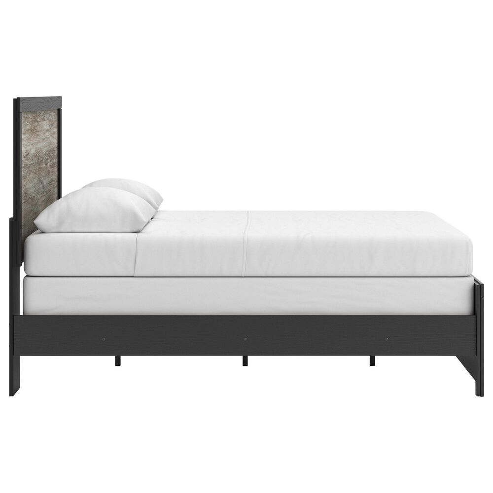 Ashley Broachmyn 5-Piece Queen Panel Bedroom Set in Black and Gray, , large