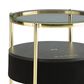 Ashley Nedman Accent End Table with Speaker in Black and Gold, , large