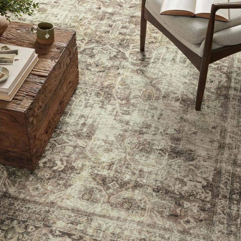 Magnolia Home Sinclair 3&#39;6&quot; x 5&#39;6&quot; Pebble and Taupe Area Rug, , large