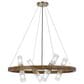 Cal Lighting Hempstead 8-Light Chandelier in Antique Brass, , large