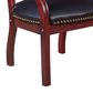 Regency Global Sourcing Ivy League Low Curved Back Captain Chair in Black, , large