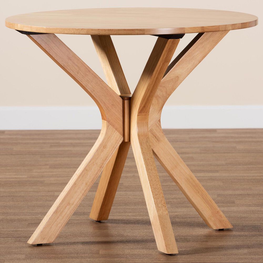 Baxton Studio Kenji 34" Dining Table in Natural Brown - Table Only, , large