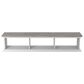 Furniture of America Moen 63" Floating TV Console in White and Vintage Gray Oak, , large