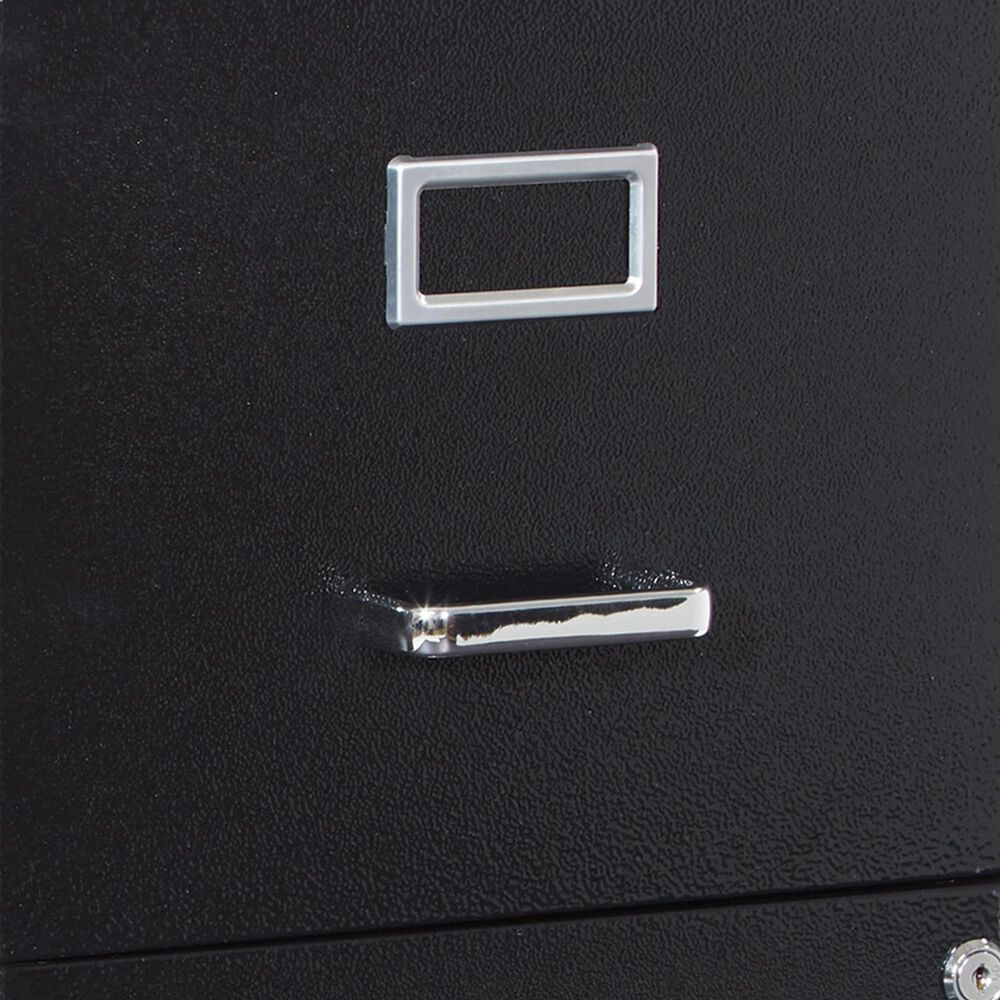 Valor Living 2-Drawer Locking Metal File Cabinet in Black, , large
