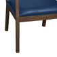 Regency Global Sourcing Regent WallGuard Guest and Reception Side Chair with Navy Blue Cushion in Neo Walnut, , large