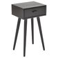 Maple and Jade End Table with Drawer in Black, , large