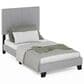HOMLUX Lucy Twin Platform Bed Frame in Glacier, , large