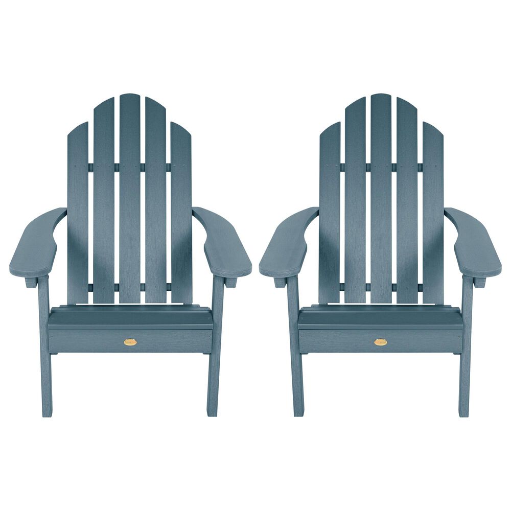 Highwood USA Classic Westport Adirondack Chair in Nantucket Blue &#40;Set of 2&#41;, , large