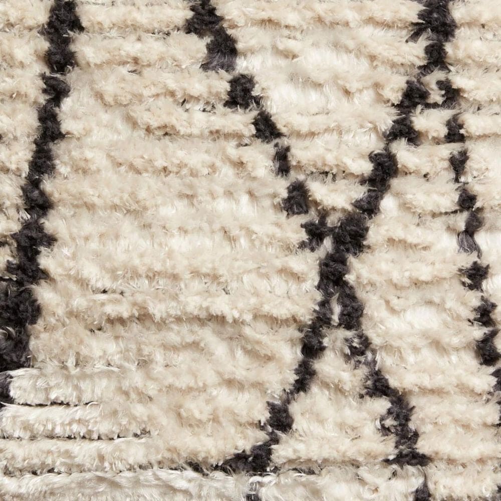 Chris Loves Julia x Loloi Alice ALI-01 2&#39;7&quot; x 4&#39; Cream and Charcoal Area Rug, , large