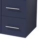 Lexora Home Geneva 84" Double Bathroom Vanity in Navy Blue with 2 cm White Quartz Top and Rectangular Sinks, , large