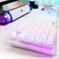 Enhance Theorem 3 Mechanical-Feel Gaming Keyboard in White and Clear, , large