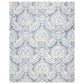 Safavieh Micro-Loop MLP512M 8" x 10" Blue and Ivory Area Rug, , large