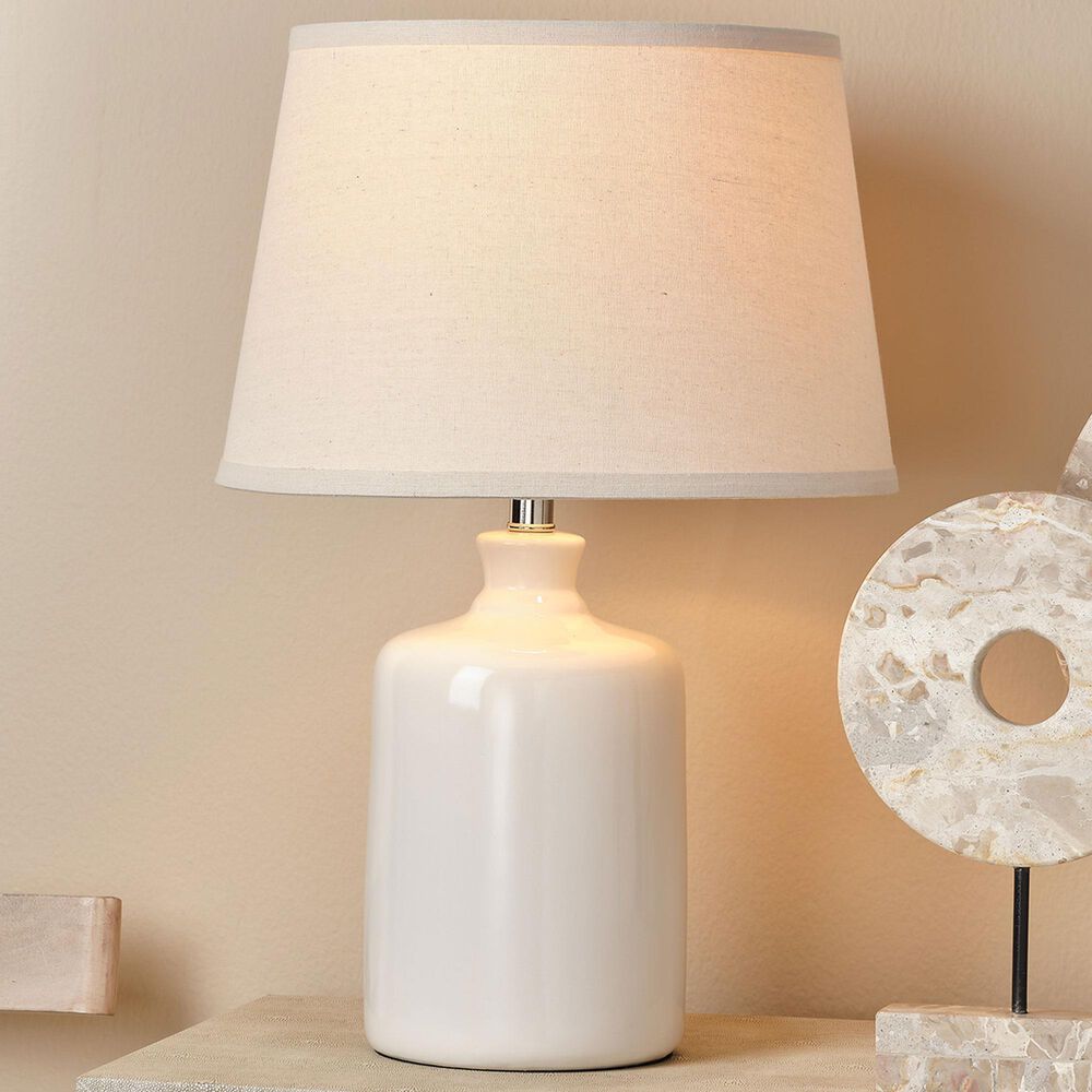 Jamie Young Matherly Jug Glass Table Lamp in Cream, , large