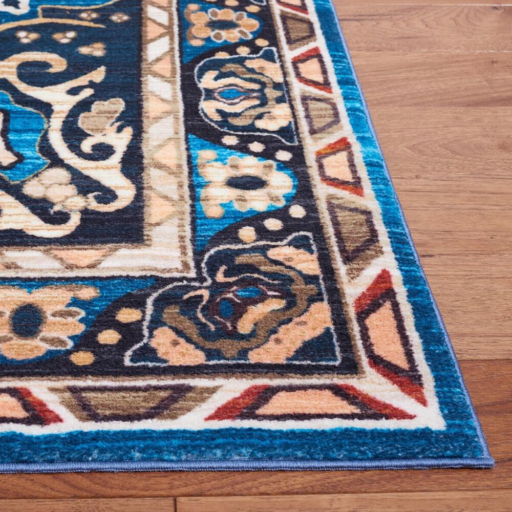 Safavieh Riviera 7&#39;9&quot; x 10&#39; Blue and Black Area Rug, , large