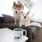 Pavilion Friends Furever 18 Oz Mug in White and Blue, , large