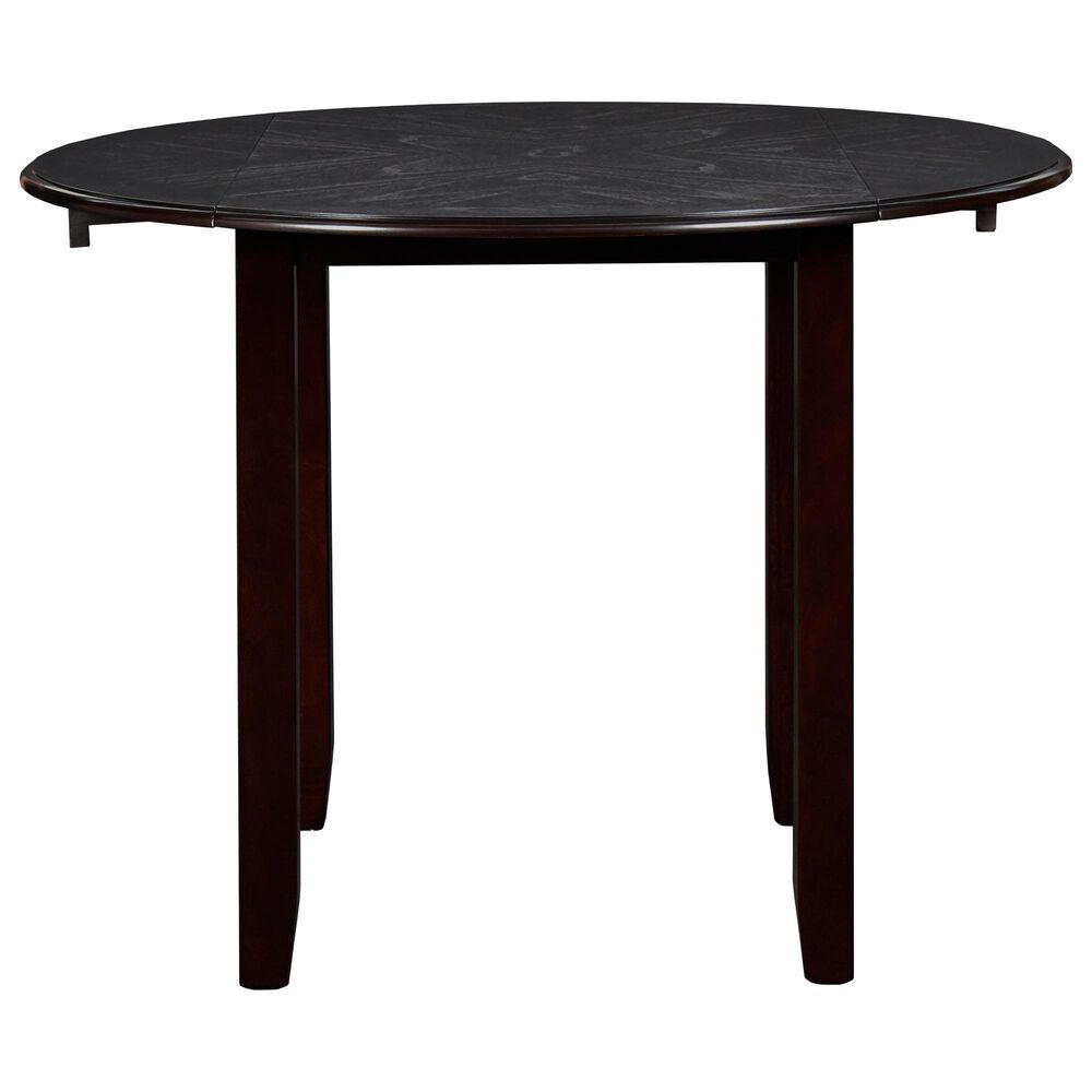 New Heritage Gia 3-Piece Round Drop Leaf Dining Set in Ebony, , large
