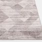 Central Oriental Rugease Velveteen Nella 7"6" x 9"6" Gray and Ivory Area Rug, , large