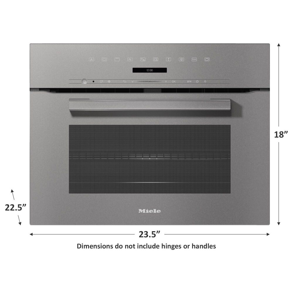 Miele 24&quot; Smart Electric Single Wall Speed Oven in Graphite Grey, , large