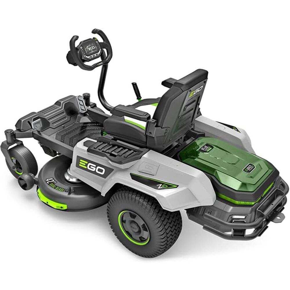 EGO POWER+ 42" Zero Turn Lawn Mower with ESteer and POWER+ 2 5.0 Amp