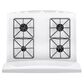 GE Appliances 30" Freestanding Gas Range in White, , large