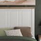 Ashley Savonport Modern Farmhouse Full Panel Bed in White and Brown, , large