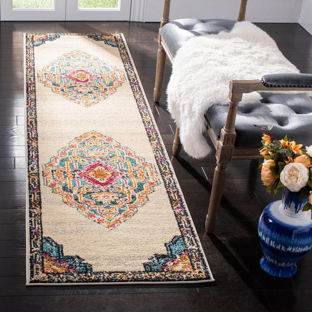 Safavieh Monaco MNC254F 2&#39;2&quot; x 8&#39; Multicolor Runner, , large
