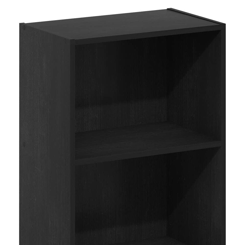HOMLUX 3-Tier Open Shelf Bookcase in Blackwood, , large