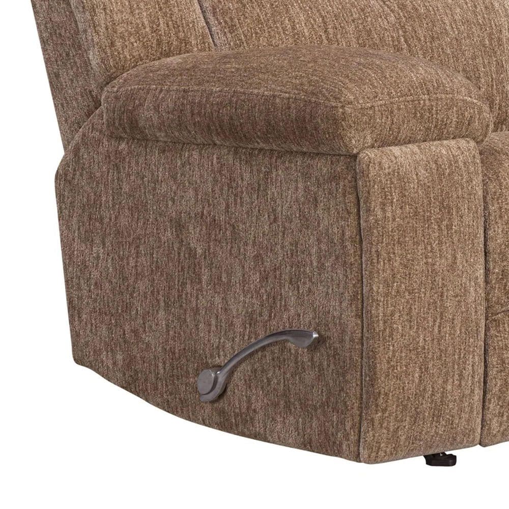 Simeon Collection Bronco Manual Rocker Recliner in Plush Tobacco, , large