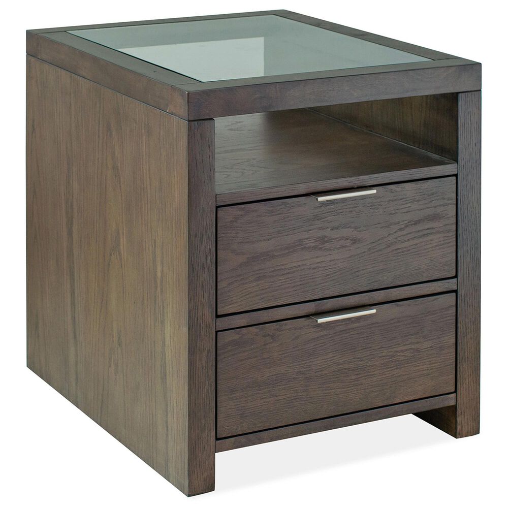 Nicolette Home Merrick Rectangular End Table in Homestead Brown and Clear, , large