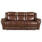 Oxford Furniture Power Reclining Sofa in Marid Pecan, , large
