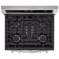 LG 6.9 cu. ft. Smart Gas Double Oven Freestanding Range with ProBake Convection and Air Fry in Stainless Steel, , large