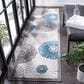 Safavieh Cabana CBN676B 2"2" x 9" Beige and Blue Indoor/Outdoor Performance Runner, , large