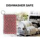 HIC Kitchen Chainmail Cast Iron Scrubber in Red, , large