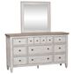 Belle Furnishings Heartland 4 Piece Queen Bedroom Set in Antique White, , large