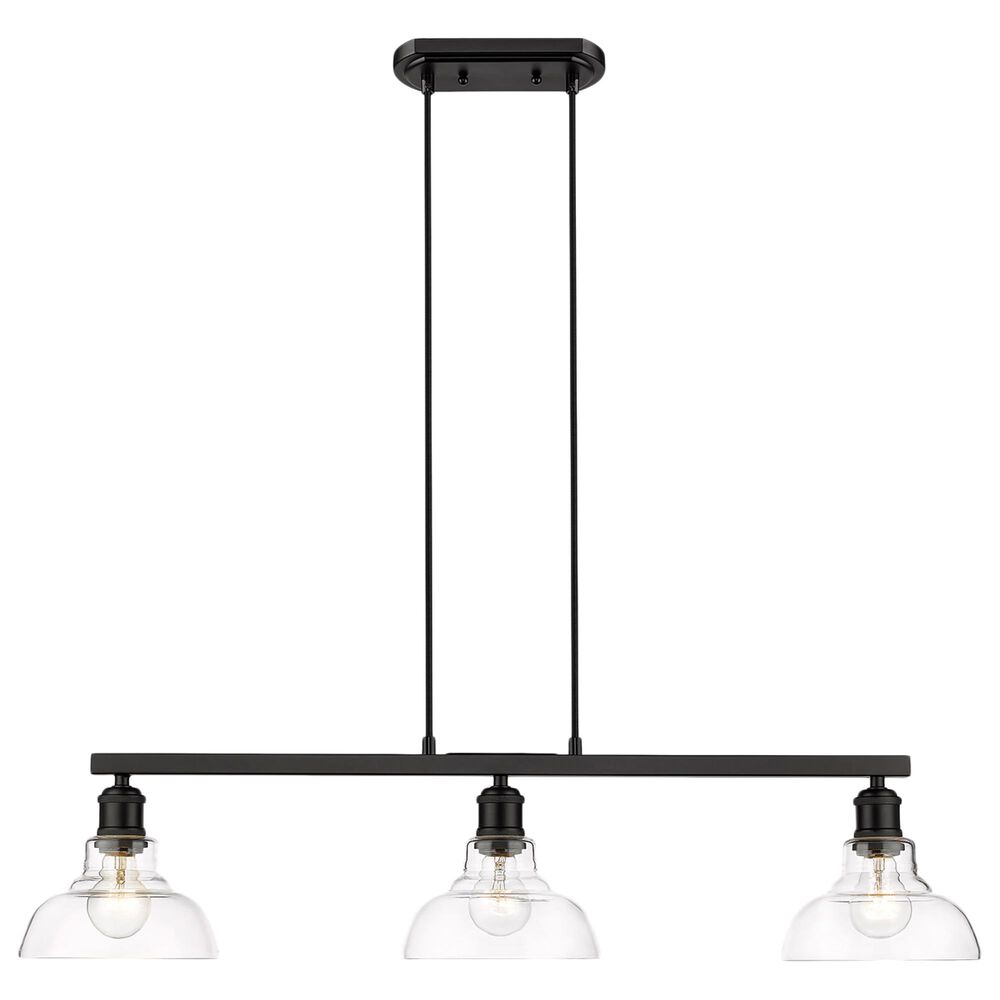 Golden Lighting Carver Linear Pendant in Matte Black, , large